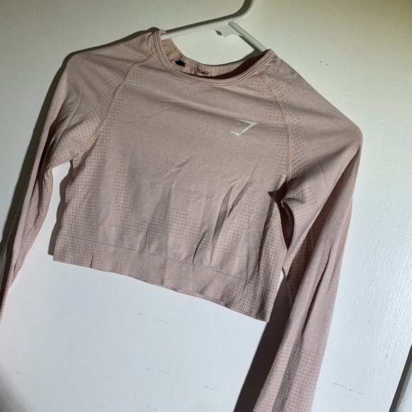 Gymshark Light Pink Vital Seamless Longsleeve - Picture 1 of 5